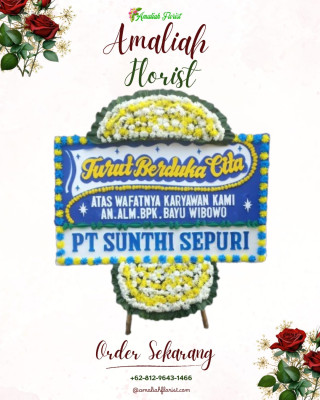 Papan Bunga Duka di Rambang Niru