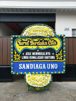 Papan Bunga Duka di Rambang Niru